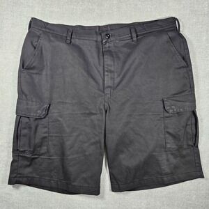 Red Kap Mens Black Industrial Cargo Shorts PT66BKD Workwear Size 42 Twill
